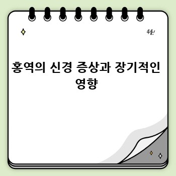 홍역의 신경 증상과 장기적인 영향