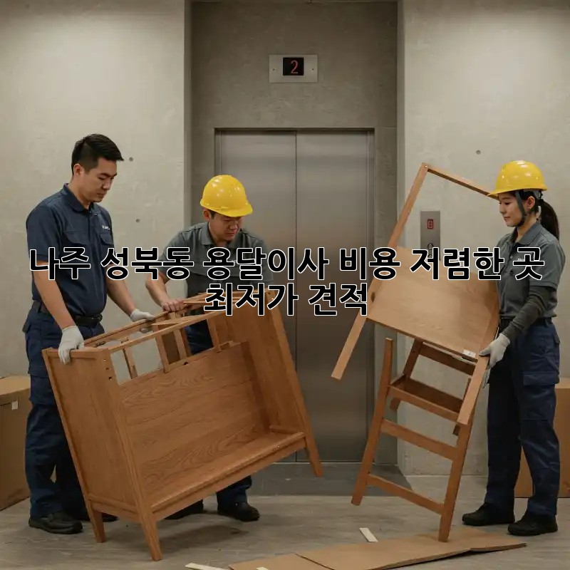 나주 성북동 용달이사 비용 저렴한 곳 최저가 견적! 🚚