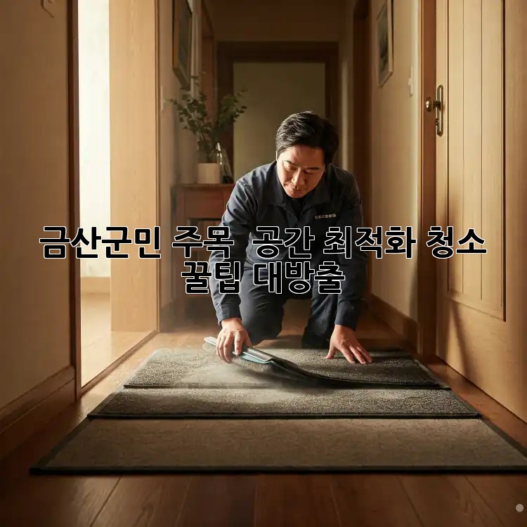 금산군민 주목! ✨ 공간 최적화 청소 꿀팁 대방출 🏡