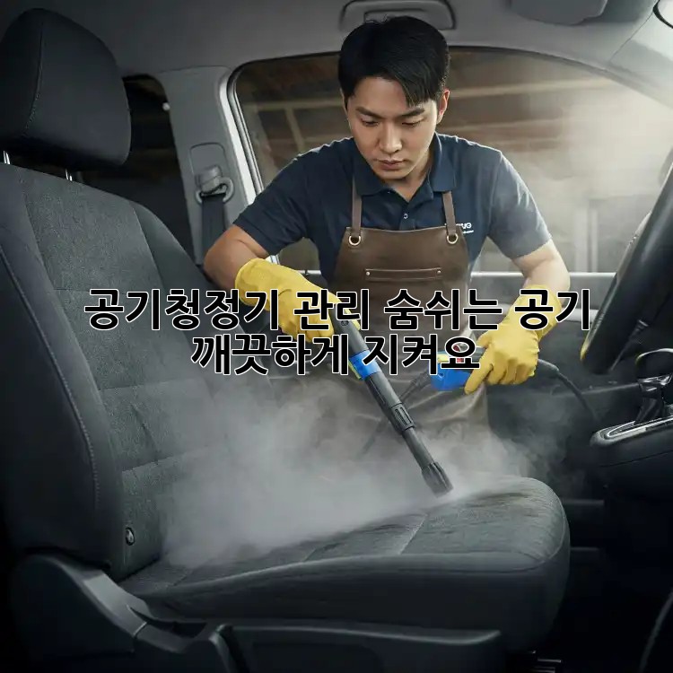공기청정기 관리: 숨쉬는 공기, 깨끗하게 지켜요!