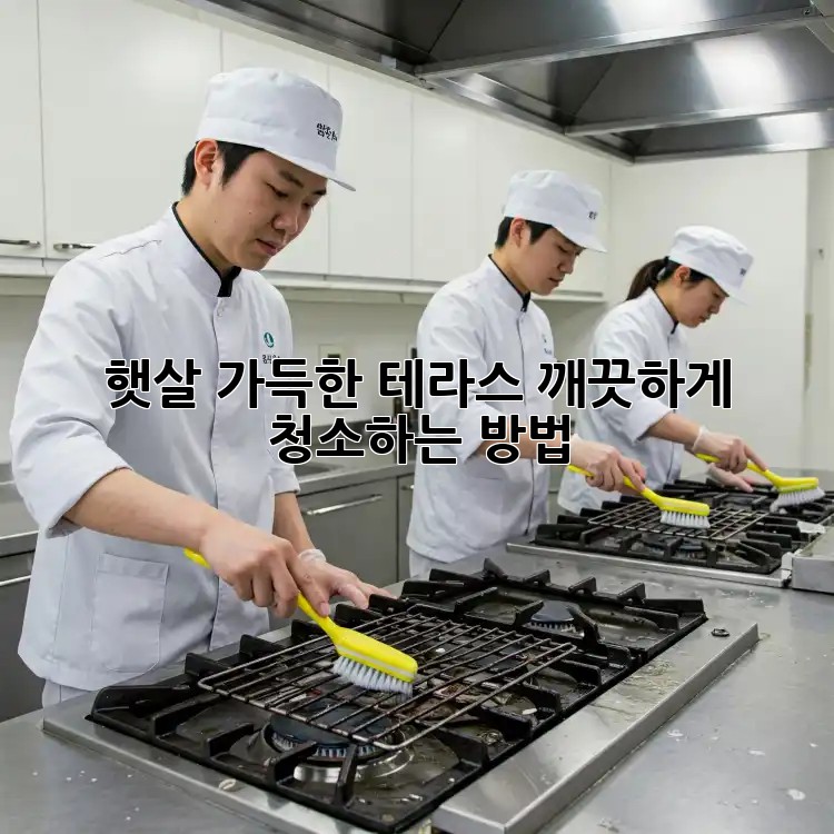 햇살 가득한 테라스, 깨끗하게 청소하는 방법 ✨