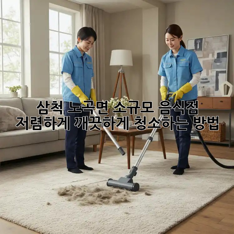 삼척 노곡면 소규모 음식점, 저렴하게 깨끗하게 청소하는 방법!
