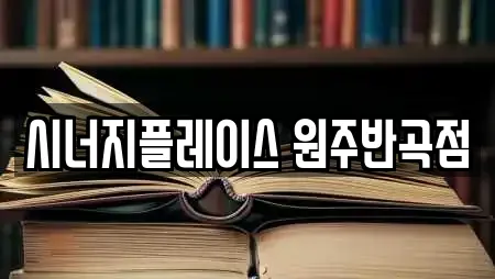 시너지플레이스 원주반곡점