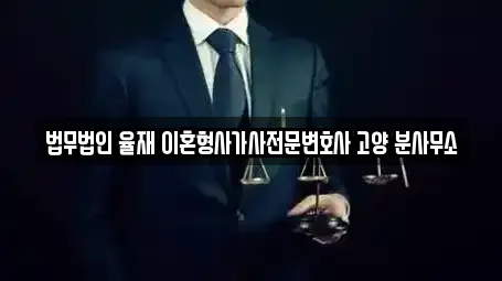 법무법인 율재 이혼형사가사전문변호사 고양 분사무소