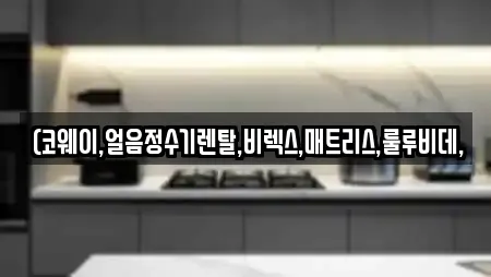 (코웨이,얼음정수기렌탈,비렉스,매트리스,룰루비데,