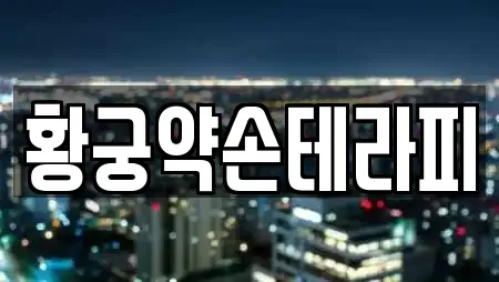 황궁약손테라피