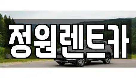 정원렌트카