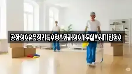 공장청소유품정리특수청소화재청소사무실쓰레기집청소