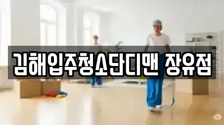 김해입주청소단디맨 장유점