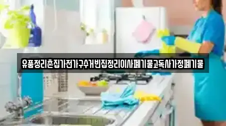 유품정리촌집가전가구수거빈집정리이사폐기물고독사가정폐기물