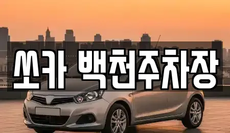 쏘카 백천주차장
