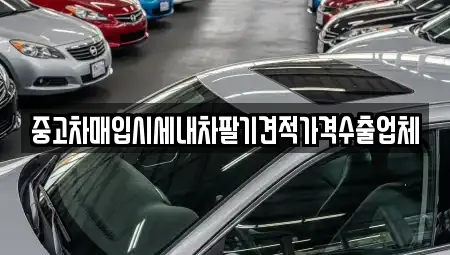 중고차매입시세내차팔기견적가격수출업체