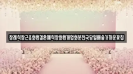 장례식장근조화환결혼예식장화환개업화분전국당일배송가까운꽃집