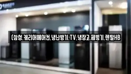 (삼성.캐리어에어컨.냉난방기.TV.냉장고.제빙기.렌탈HB