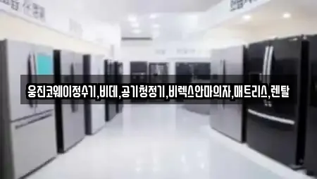 웅진코웨이정수기,비데,공기청정기,비렉스안마의자,매트리스,렌탈
