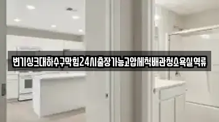 변기싱크대하수구막힘24시출장가능고압세척배관청소욕실역류