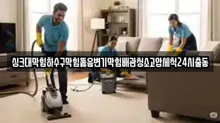 싱크대막힘하수구막힘뚫음변기막힘배관청소고압세척24시출동
