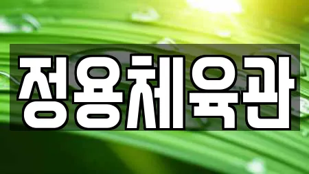 정용체육관