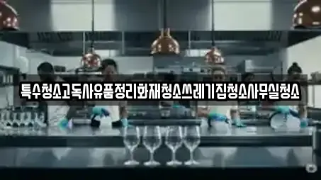 특수청소고독사유품정리화재청소쓰레기집청소사무실청소