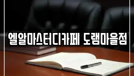 엘알마스터디카페 도램마을점