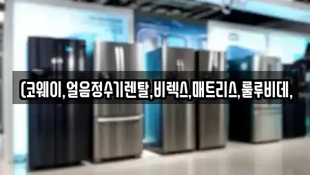 (코웨이,얼음정수기렌탈,비렉스,매트리스,룰루비데,