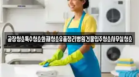공장청소특수청소화재청소유품정리병원건물입주청소사무실청소