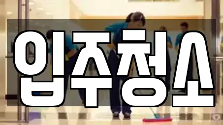 입주청소