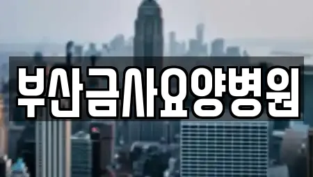 부산금사요양병원