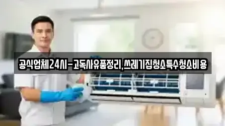 공식업체24시-고독사유품정리,쓰레기집청소특수청소비용