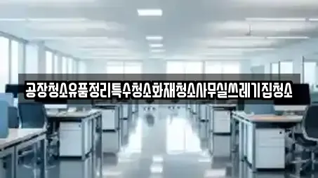 공장청소유품정리특수청소화재청소사무실쓰레기집청소