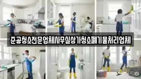 준공청소전문업체사무실상가청소폐기물처리업체