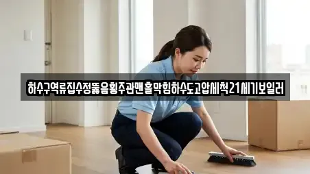 하수구역류집수정뚫음횡주관맨홀막힘하수도고압세척21세기보일러