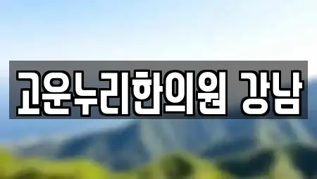 고운누리한의원 강남