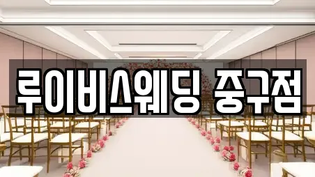 루이비스웨딩 중구점
