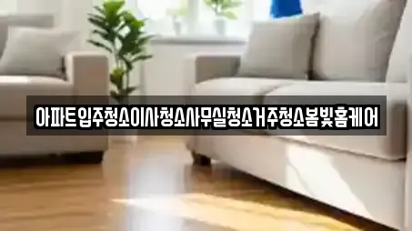 아파트입주청소이사청소사무실청소거주청소봄빛홈케어
