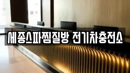 세종스파찜질방 전기차충전소