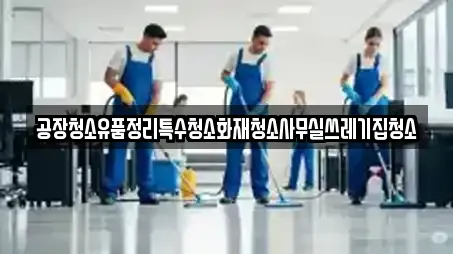 공장청소유품정리특수청소화재청소사무실쓰레기집청소