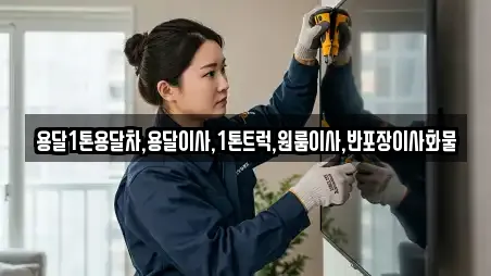 용달1톤용달차,용달이사,1톤트럭,원룸이사,반포장이사화물
