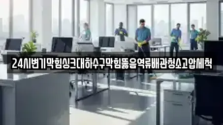 24시변기막힘싱크대하수구막힘뚫음역류배관청소고압세척