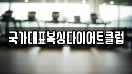 국가대표복싱다이어트클럽