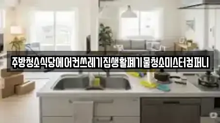 주방청소식당에어컨쓰레기집생활폐기물청소미스터컴퍼니