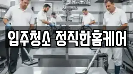 입주청소 정직한홈케어