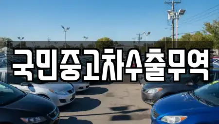 국민중고차수출무역