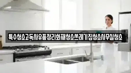 특수청소고독사유품정리화재청소쓰레기집청소사무실청소