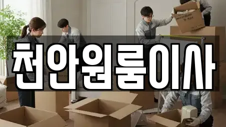 천안원룸이사