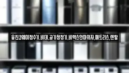 웅진코웨이정수기,비데,공기청정기,비렉스안마의자,매트리스,렌탈
