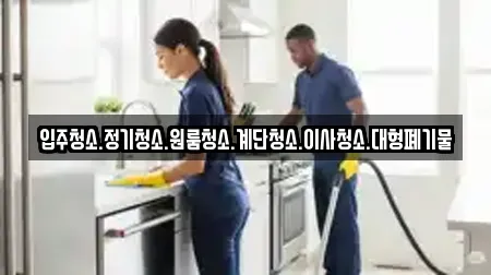 입주청소.정기청소.원룸청소.계단청소.이사청소.대형폐기물