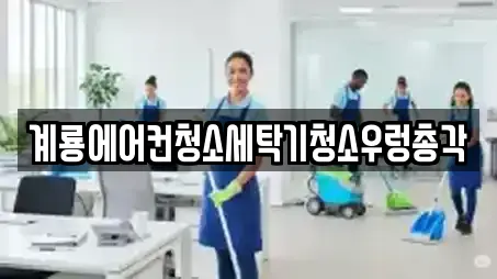 계룡에어컨청소세탁기청소우렁총각