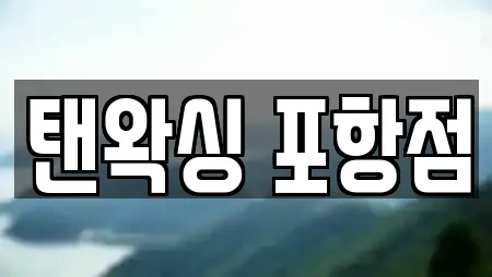 탠왁싱 포항점