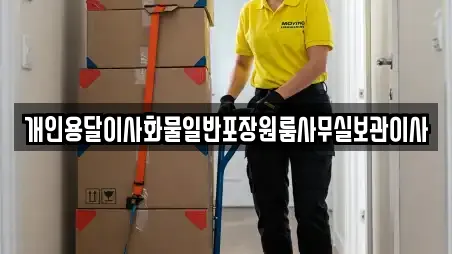 개인용달이사화물일반포장원룸사무실보관이사